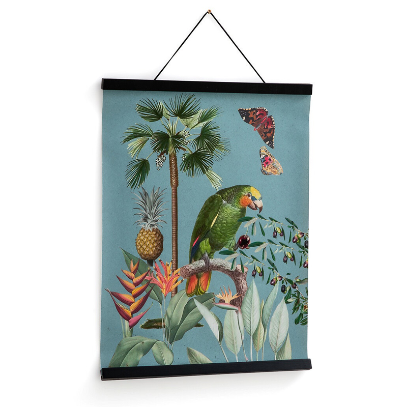 Постер Poster of Plants & Birds попугай Мульти Постер Poster of Plants & Birds попугай Мульти в Липецке | Loft Concept