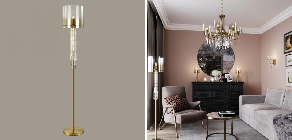Торшер Glass World Bronze Торшер Glass World Bronze - Loft-Concept в Липецке