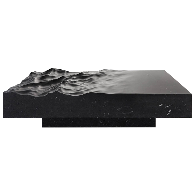 Дизайнерский журнальный стол Mathieu Lehanneur Sculpts Ocean Memories Square Black Черный Мрамор Nero Дизайнерский журнальный стол Mathieu Lehanneur Sculpts Ocean Memories Square Black Черный Мрамор Nero в Липецке | Loft Concept