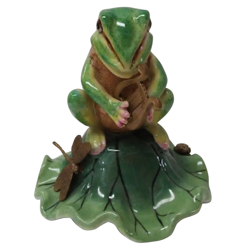 Статуэтка Frog Lyrist Зеленый Золотой Статуэтка Frog Lyrist Зеленый Золотой в Липецке | Loft Concept