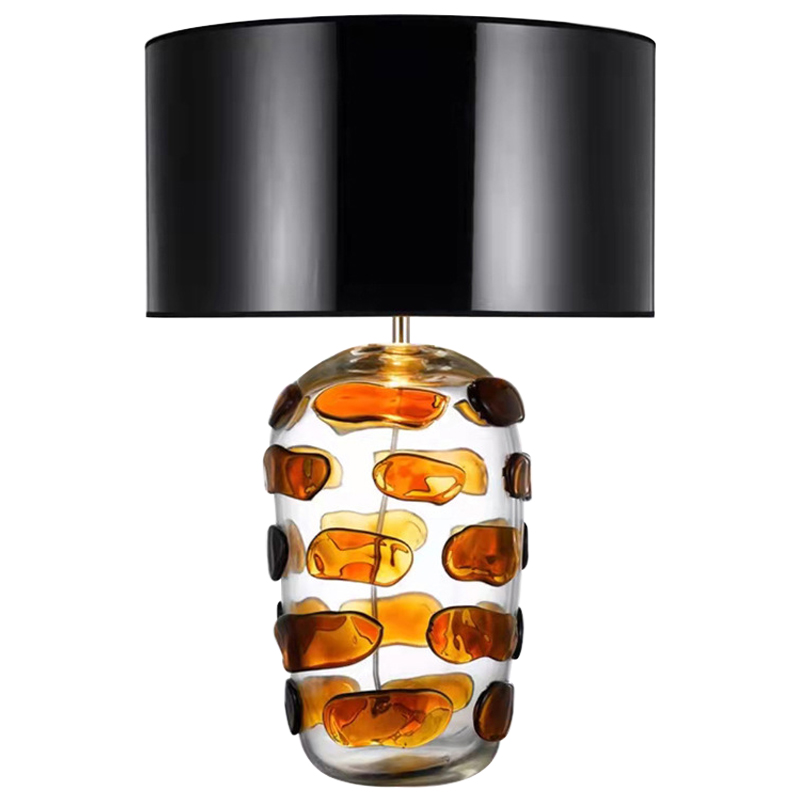 Настольная лампа Amber Spots Table Lamp Янтарный Прозрачное Стекло Черный Настольная лампа Amber Spots Table Lamp Янтарный Прозрачное Стекло Черный в Липецке | Loft Concept