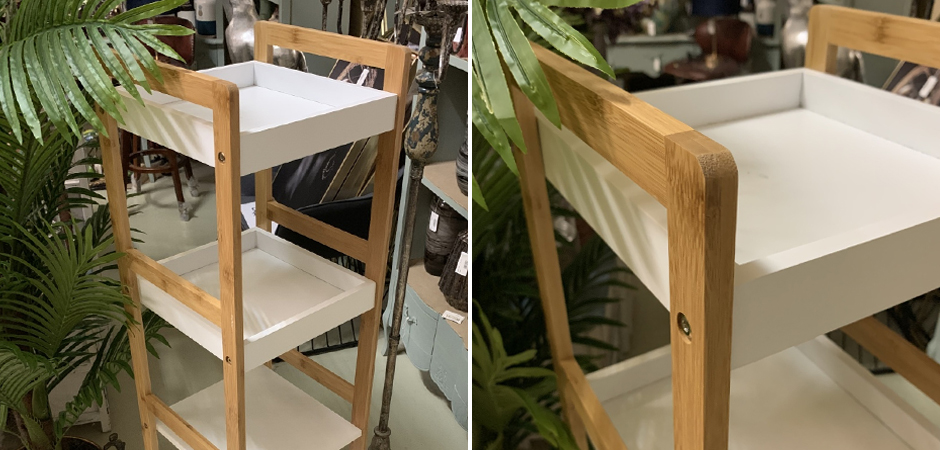 Стеллаж Stockholm White & Beige Slim Стеллаж Stockholm White & Beige Slim - Loft-Concept в Липецке