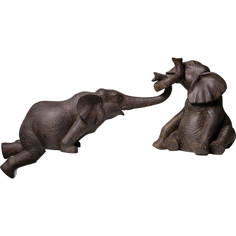 Статуэтка Two Elephants Коричневый Статуэтка Two Elephants Коричневый в Липецке | Loft Concept
