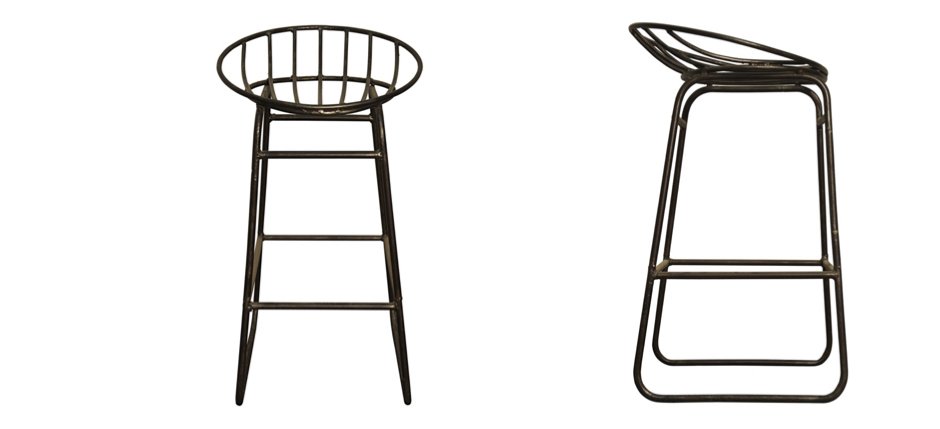 Барный стул Industrial Iron Grille Bar Stool Барный стул Industrial Iron Grille Bar Stool - Loft-Concept в Липецке