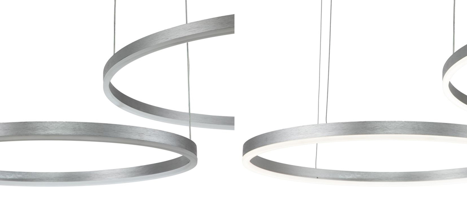 Подвесной светильник Neo Circles Double Silver Подвесной светильник Neo Circles Double Silver - Loft-Concept в Липецке