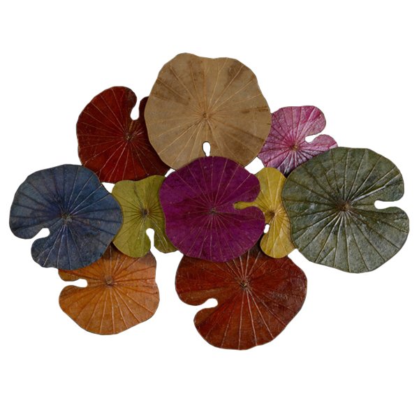 Арт-объект Disc wall art Lotus leaves II Мульти Арт-объект Disc wall art Lotus leaves II Мульти в Липецке | Loft Concept