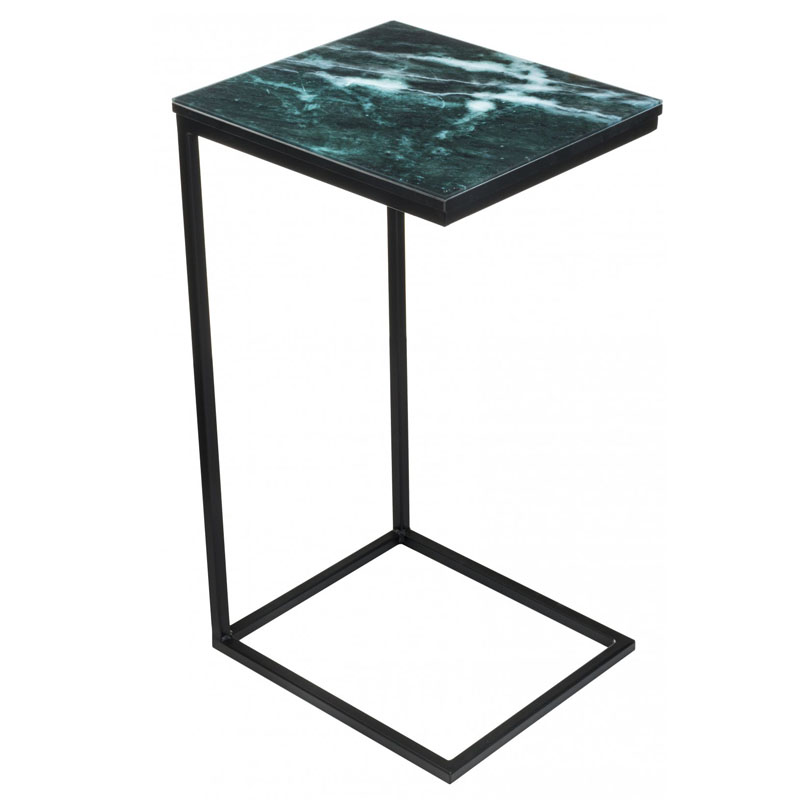 Приставной стол Zermatt Side Table malachite Малахит Приставной стол Zermatt Side Table malachite Малахит в Липецке | Loft Concept