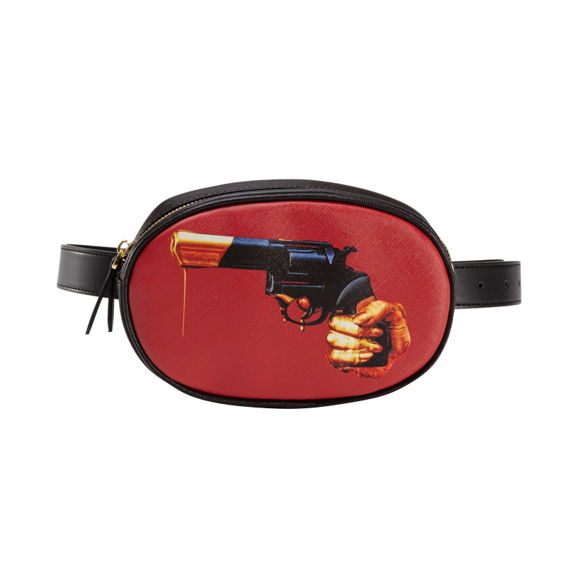 Поясная сумка Seletti Revolver Черный Красный Поясная сумка Seletti Revolver Черный Красный в Липецке | Loft Concept