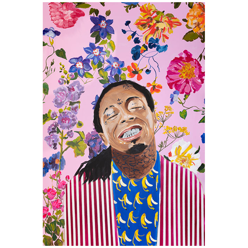 Картина Lil Wayne with Floral Background Мульти Картина Lil Wayne with Floral Background Мульти в Липецке | Loft Concept
