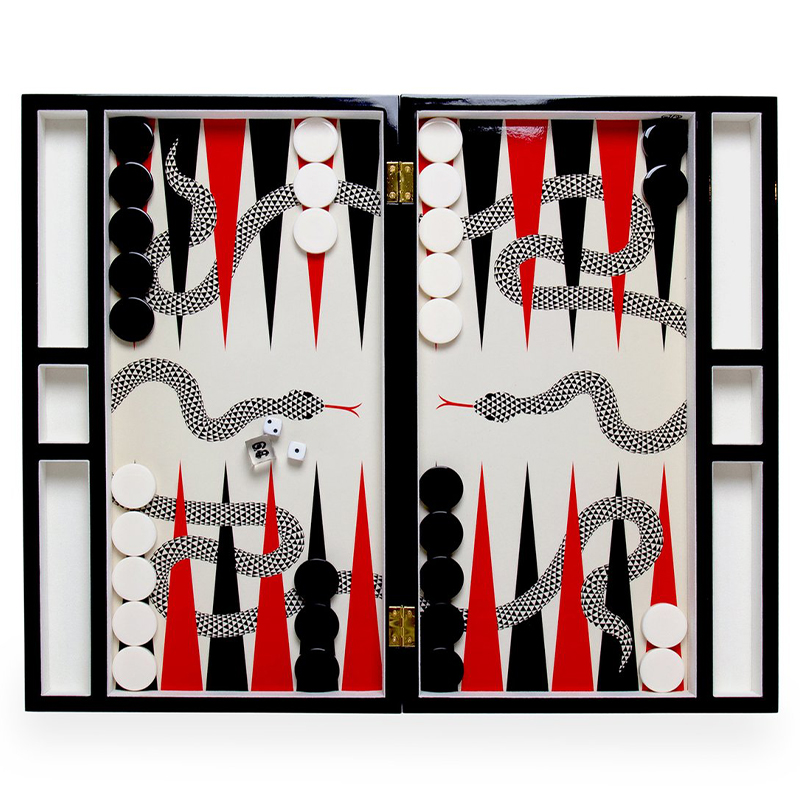 Нарды EDEN BACKGAMMON SET Jonathan Adler Красный Черный ivory ( слоновая кость ) Нарды EDEN BACKGAMMON SET Jonathan Adler Красный Черный ivory ( слоновая кость ) в Липецке | Loft Concept