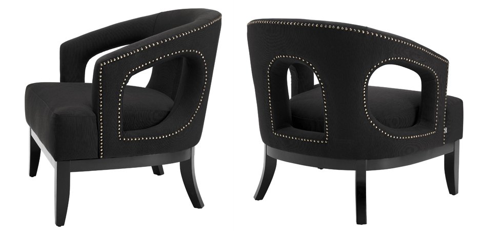 Кресло Eichholtz Chair Adam Black Кресло Eichholtz Chair Adam Black - Loft-Concept в Липецке