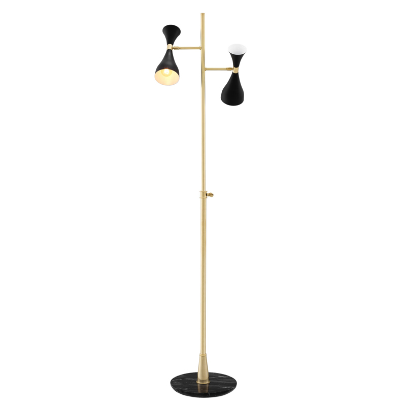 Торшер Eichholtz Floor Lamp Cordero Латунь Черный Мрамор Nero Черный Торшер Eichholtz Floor Lamp Cordero Латунь Черный Мрамор Nero Черный в Липецке | Loft Concept