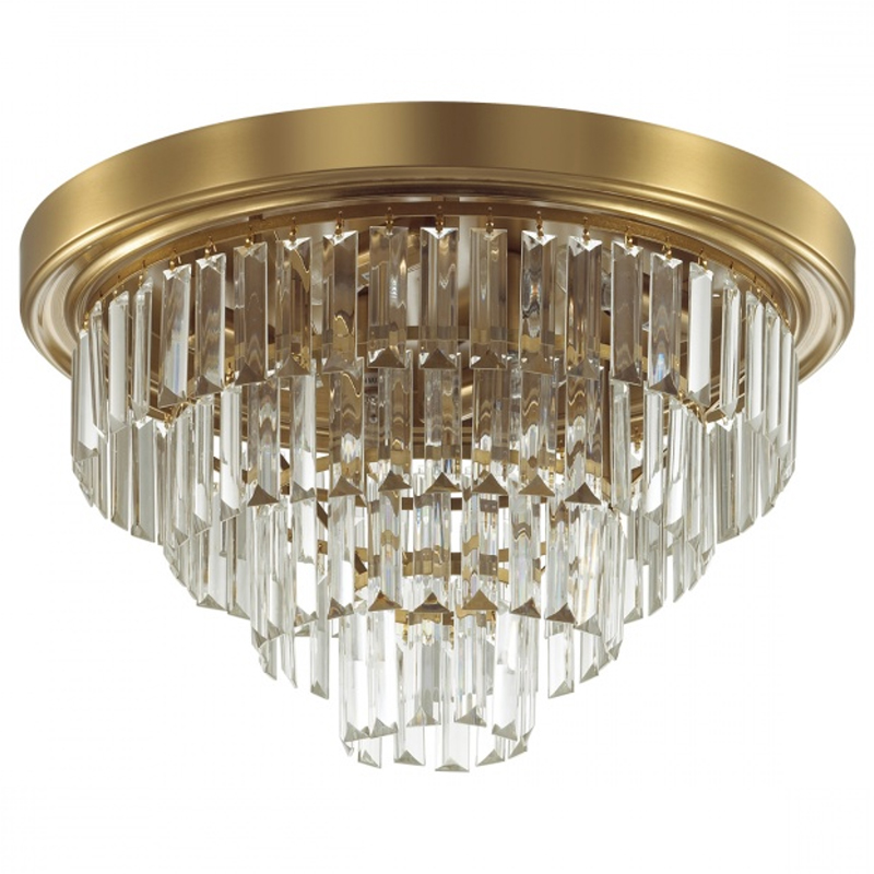 Хрустальная потолочная люстра Crystal Fountain Maxi Латунь Латунь Хрустальная потолочная люстра Crystal Fountain Maxi Латунь Латунь в Липецке | Loft Concept