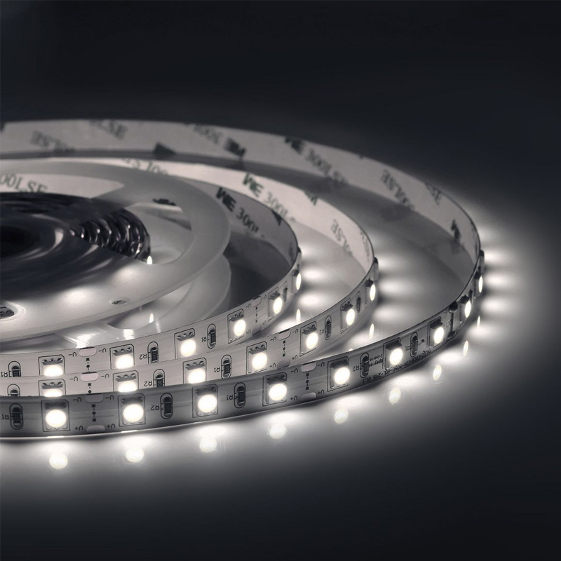 Комплект светодиодной ленты 14,4W/m 60LED/m 5050SMD холодный белый Белый Комплект светодиодной ленты 14,4W/m 60LED/m 5050SMD холодный белый Белый в Липецке | Loft Concept