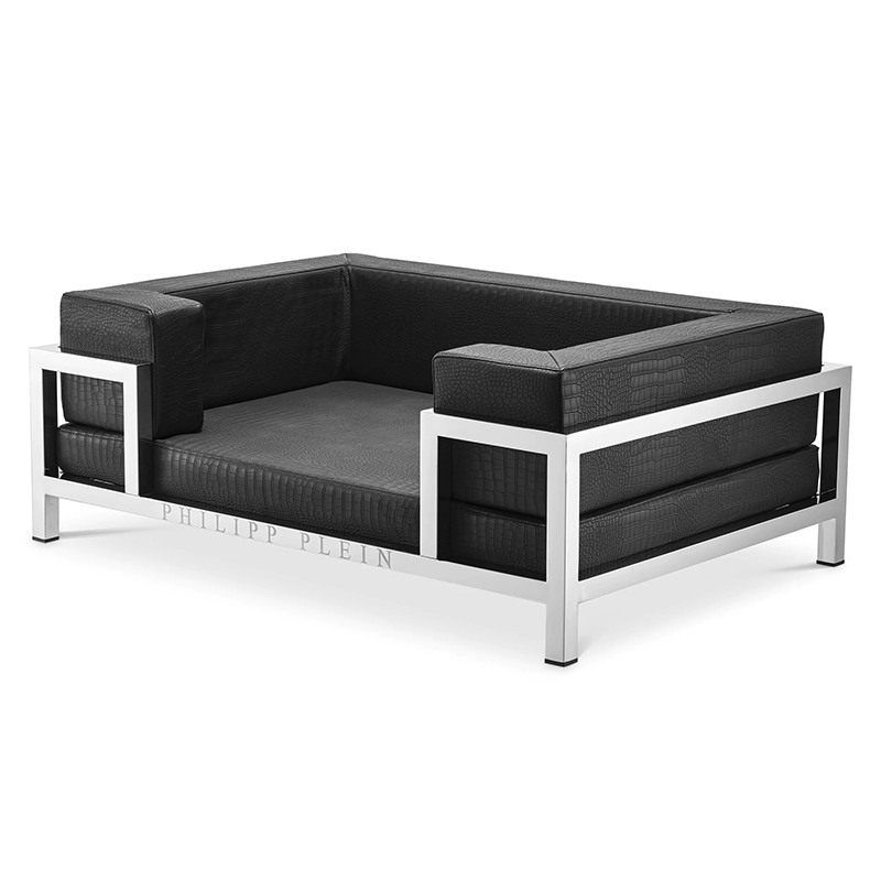 Лежанка для домашних животных Philipp Plein Dogbed High Conic Limited XL Никель Черный Лежанка для домашних животных Philipp Plein Dogbed High Conic Limited XL Никель Черный в Липецке | Loft Concept