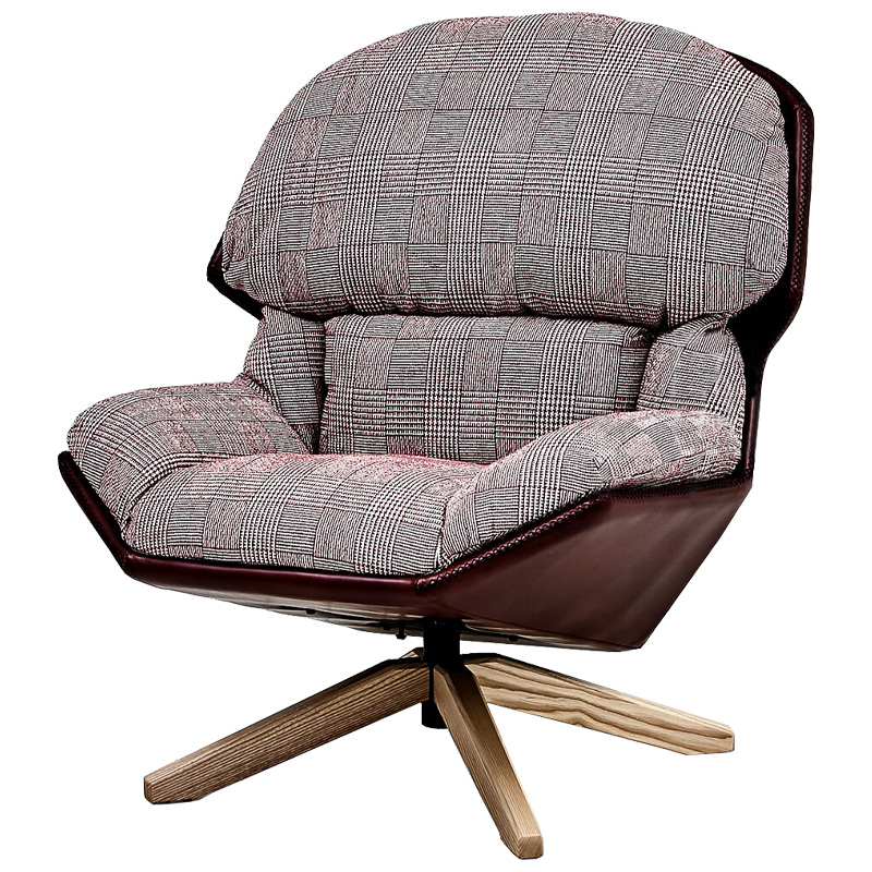 Кресло Parker Chair Бургундский красный Черно-белый Коричневый Кресло Parker Chair Бургундский красный Черно-белый Коричневый в Липецке | Loft Concept