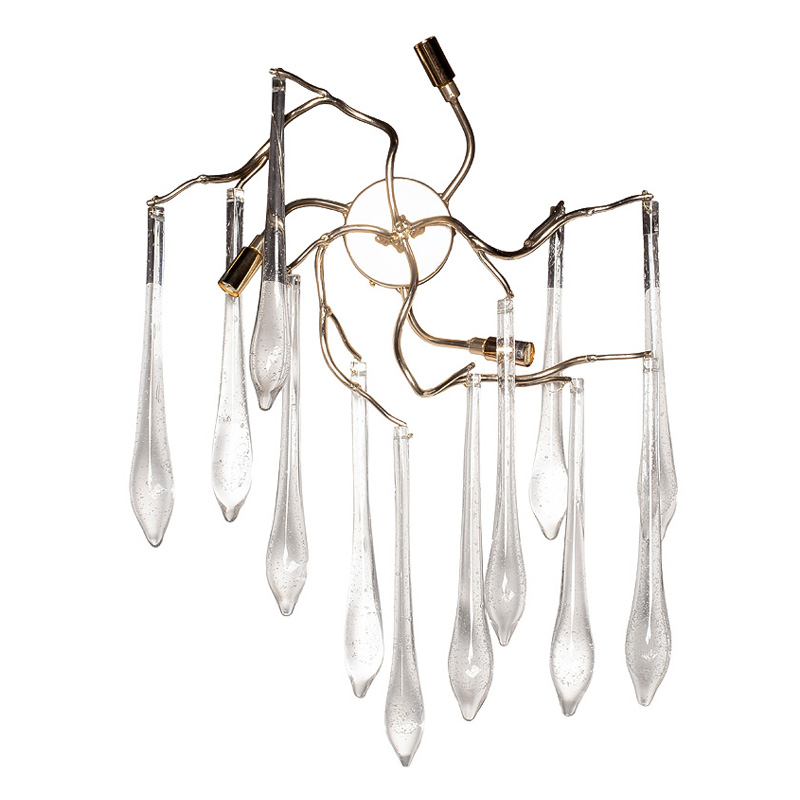Бра Droplet Branches Champagne Wall Lamp Золотой Шампань Бра Droplet Branches Champagne Wall Lamp Золотой Шампань в Липецке | Loft Concept
