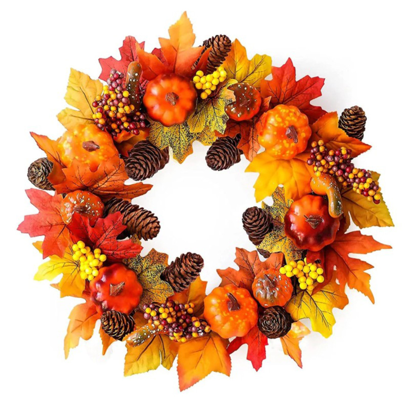 Аксессуар на стену Halloween Wreath II Оранжевый Коричневый Желтый Аксессуар на стену Halloween Wreath II Оранжевый Коричневый Желтый в Липецке | Loft Concept