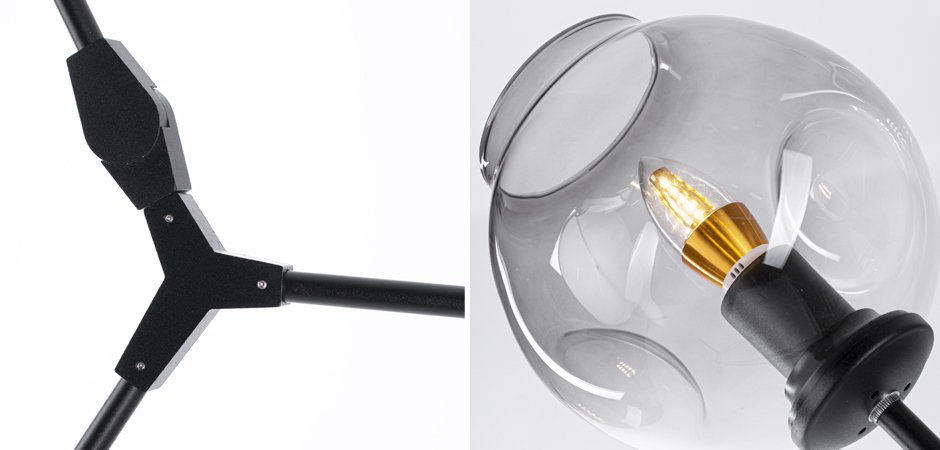 Торшер Сrumpled Glass Bubble Торшер Сrumpled Glass Bubble - Loft-Concept в Липецке