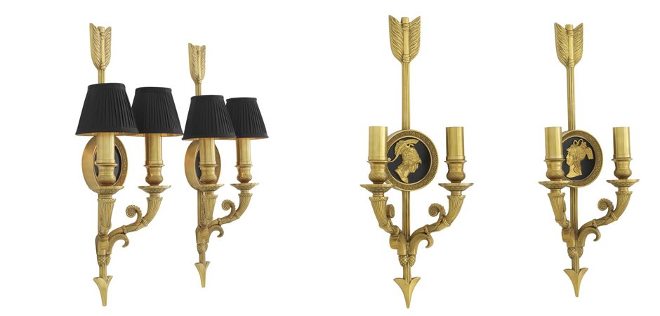 Комплект из 2-х бра Eichholtz Wall Lamp Tiberius Комплект из 2-х бра Eichholtz Wall Lamp Tiberius - Loft-Concept в Липецке