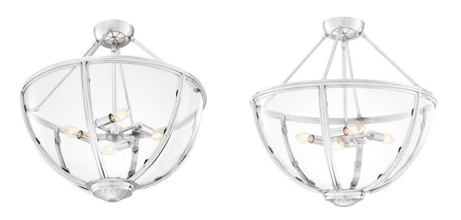 Потолочный светильник Eichholtz Ceiling Lamp Deveraux Nickel - Loft-Concept в Липецке