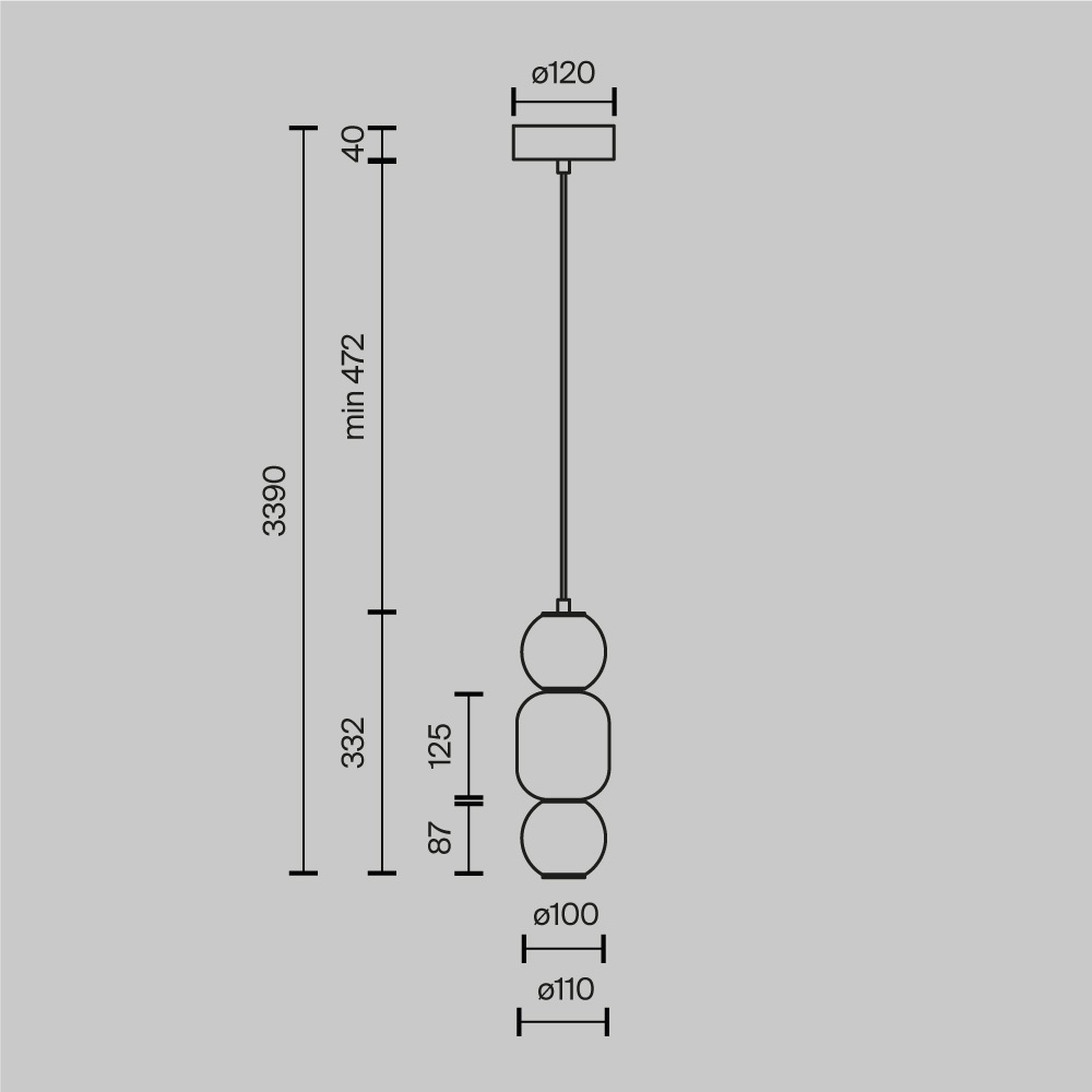 Подвесной светильник Trio outline Подвесной светильник Trio outline в Липецке