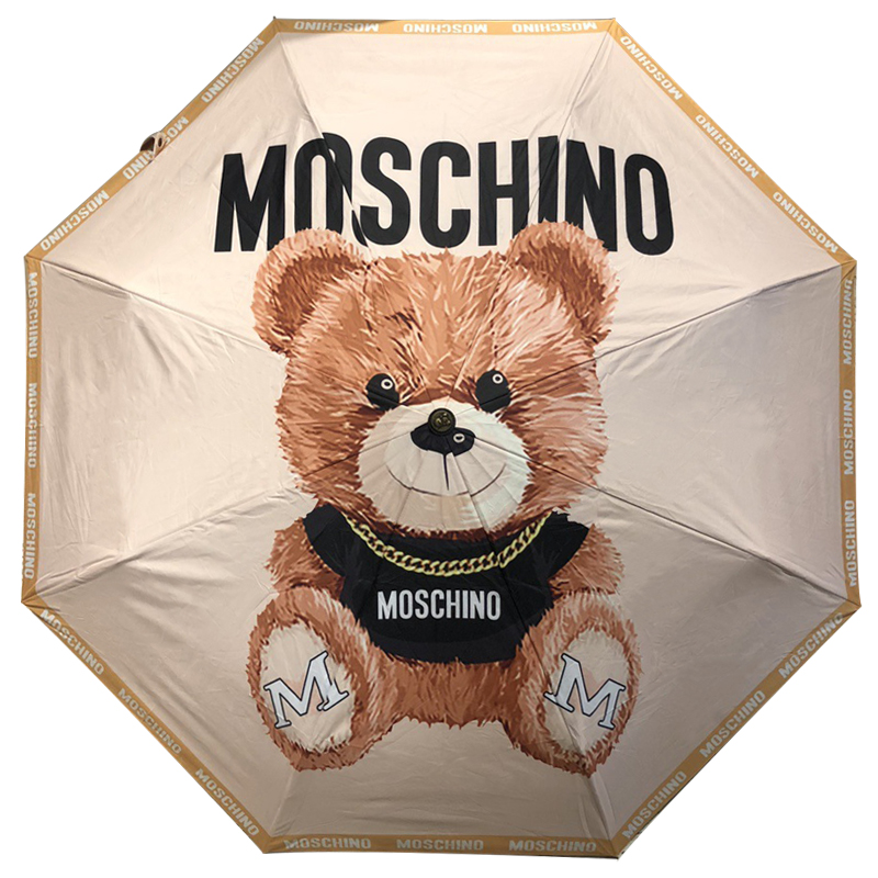 Зонт раскладной MOSCHINO дизайн 006 Бежевый цвет Коричневый Бежевый Зонт раскладной MOSCHINO дизайн 006 Бежевый цвет Коричневый Бежевый в Липецке | Loft Concept