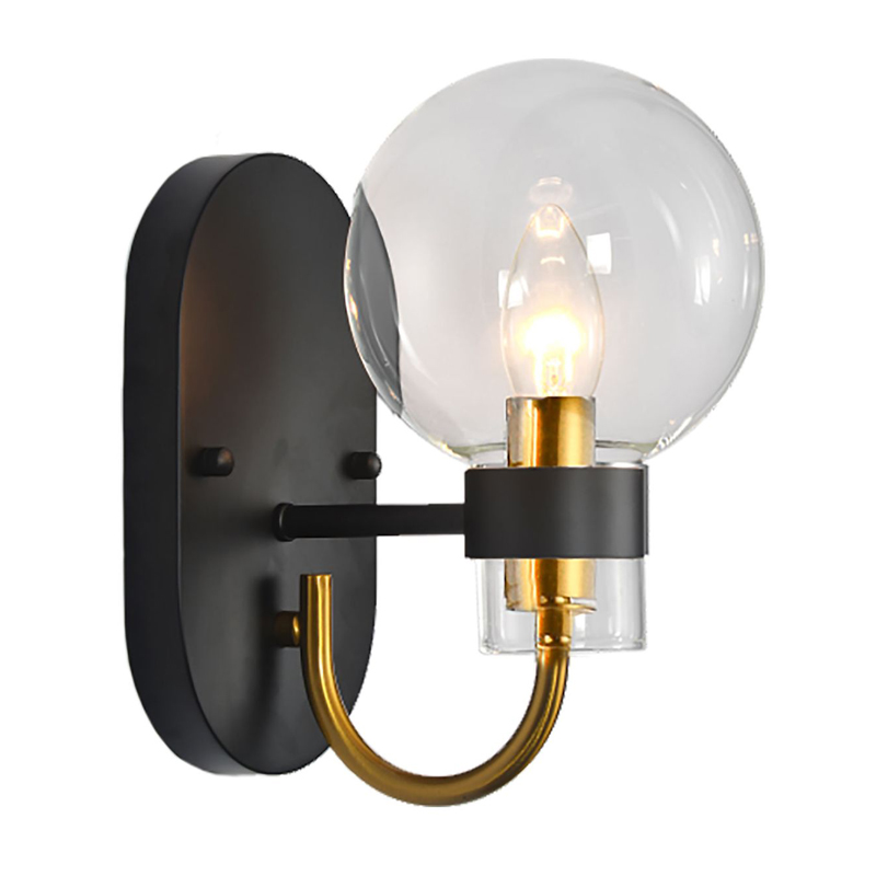 Бра Votrom Sconce black Черный Бронза Прозрачный (Transparent) Бра Votrom Sconce black Черный Бронза Прозрачный (Transparent) в Липецке | Loft Concept
