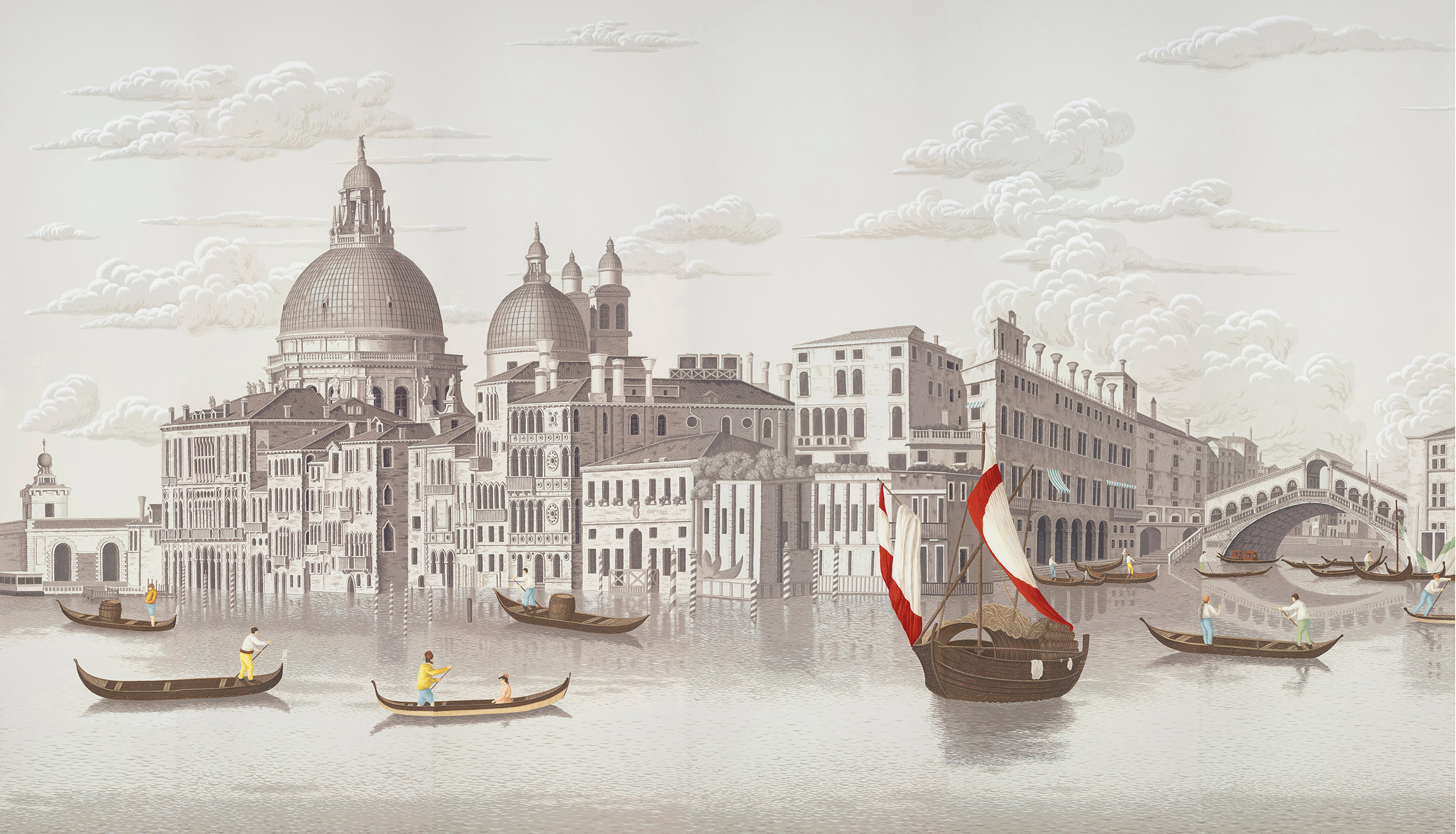 Обои ручная роспись Scenes of Venice Rialto on scenic paper Обои ручная роспись Scenes of Venice Rialto on scenic paper - постер Loft-Concept в Липецке