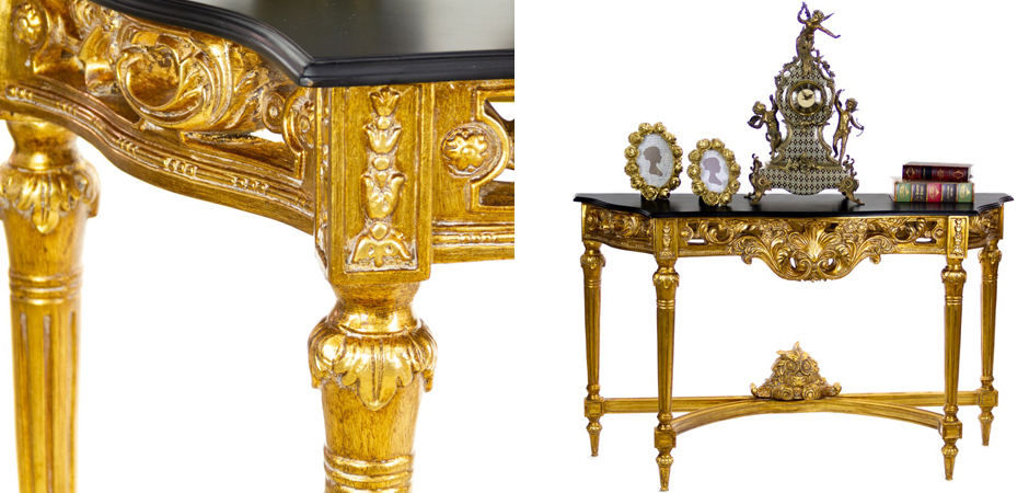 Консоль Console with Gold Monograms Консоль Console with Gold Monograms - Loft-Concept в Липецке