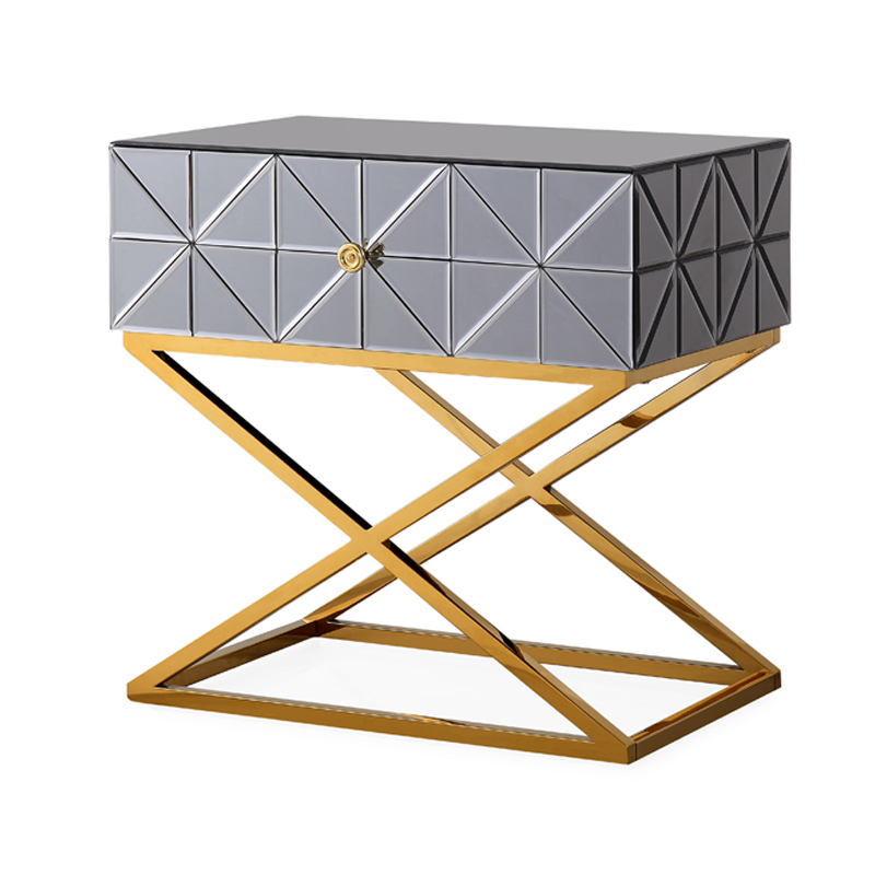 Приставной столик Mirrored Furniture Золотой Приставной столик Mirrored Furniture Золотой в Липецке | Loft Concept