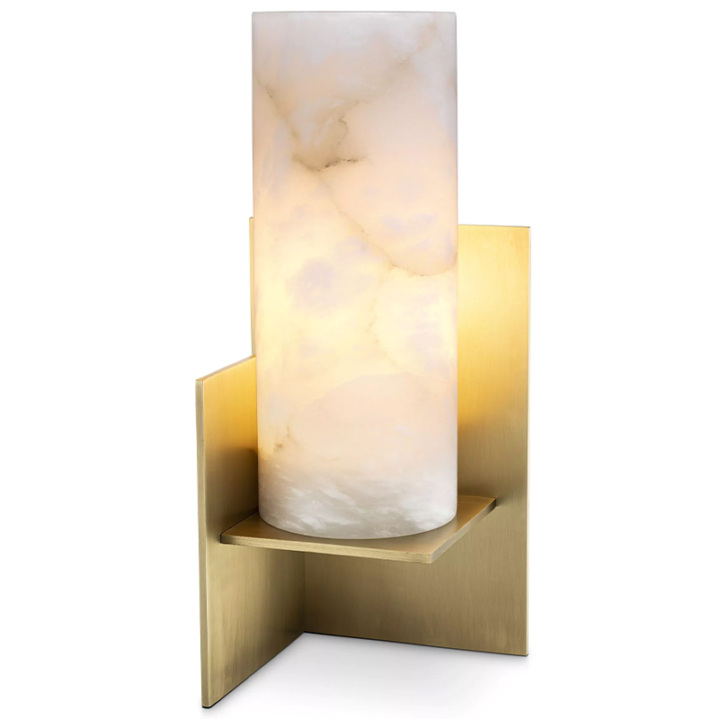 Настольная лампа Eichholtz Table Lamp Frisco Brass Молочный Латунь Настольная лампа Eichholtz Table Lamp Frisco Brass Молочный Латунь в Липецке | Loft Concept