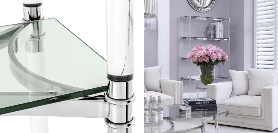 Стеллаж Eichholtz Cabinet Trento Stainless Steel Стеллаж Eichholtz Cabinet Trento Stainless Steel - Loft-Concept в Липецке