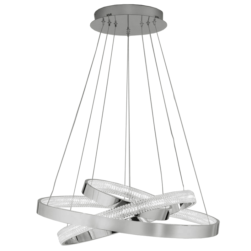 Люстра ORACLE 3 Rings Silver Хром Люстра ORACLE 3 Rings Silver Хром в Липецке | Loft Concept