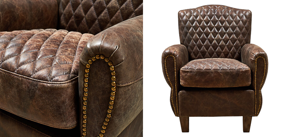 Кресло Jody Armchair Brown Leather Кресло Jody Armchair Brown Leather - Loft-Concept в Липецке