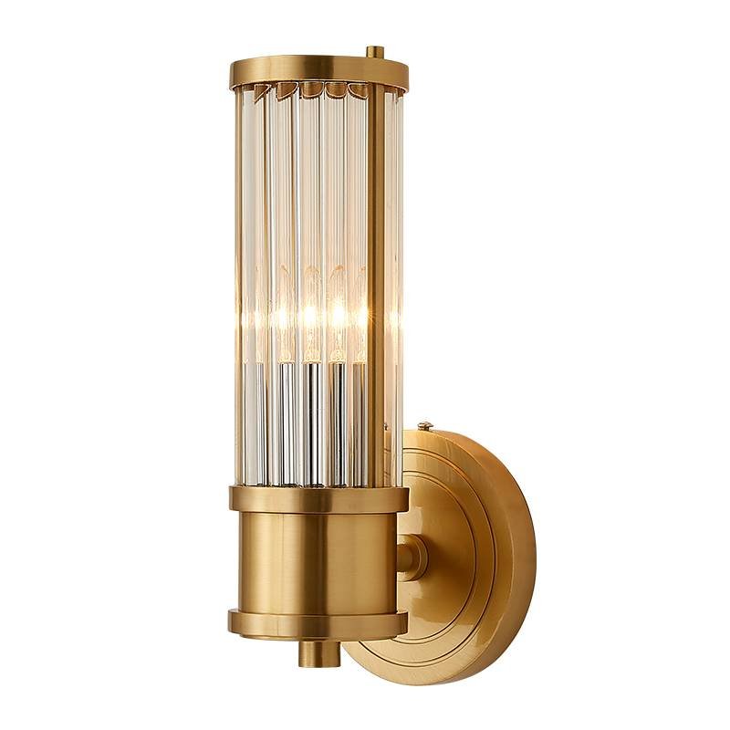 Ralph Lauren Бра Allen Single Sconce Brass Латунь Прозрачный (Transparent) в Липецке | Loft Concept 