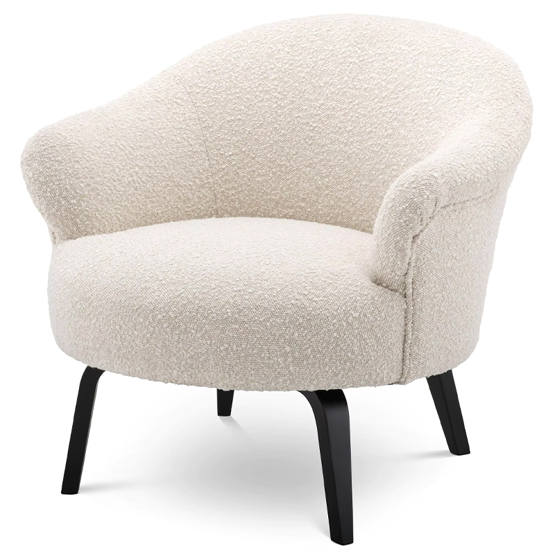 Кресло Eichholtz Chair Moretti Boucle Бежевый Черный Кремовый Черный Кресло Eichholtz Chair Moretti Boucle Бежевый Черный Кремовый Черный в Липецке | Loft Concept