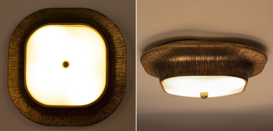Потолочный светильник Utopia Round Sconce Gold Потолочный светильник Utopia Round Sconce Gold - Loft-Concept в Липецке