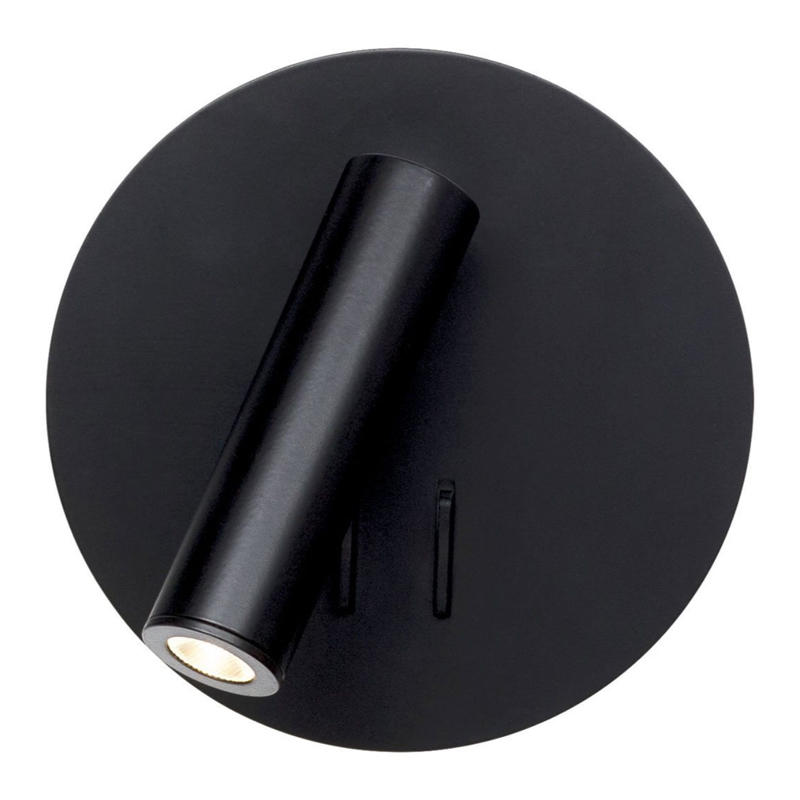 Настенный спот Black Circle Spot Wall Lamp Черный Настенный спот Black Circle Spot Wall Lamp Черный в Липецке | Loft Concept