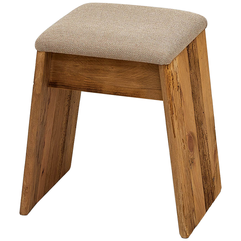 Пуф деревянный Aime Wood Pouf Древесина Бежево-серый Пуф деревянный Aime Wood Pouf Древесина Бежево-серый в Липецке | Loft Concept