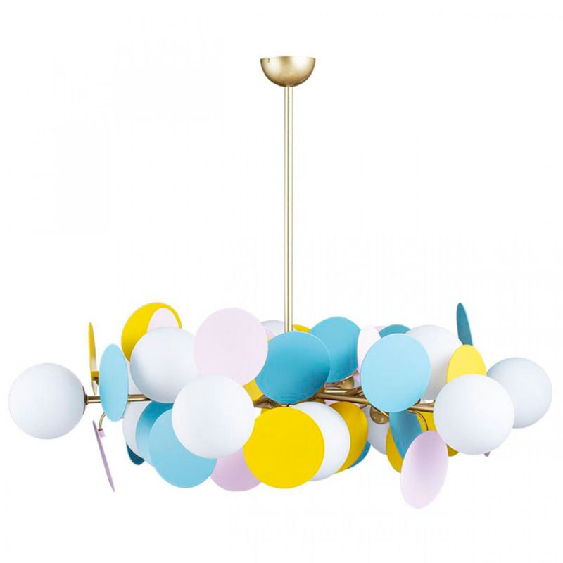Люстра MATISSE Chandelier multicolor 12 ламп Мульти Золотой Люстра MATISSE Chandelier multicolor 12 ламп Мульти Золотой в Липецке | Loft Concept