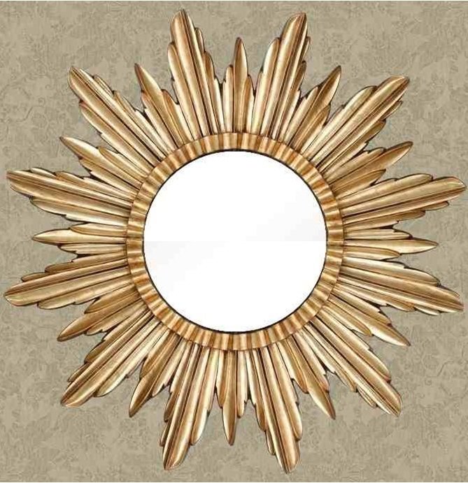 Зеркало Antiques sun Серебряный Золотой Зеркало Antiques sun Серебряный Золотой в Липецке | Loft Concept
