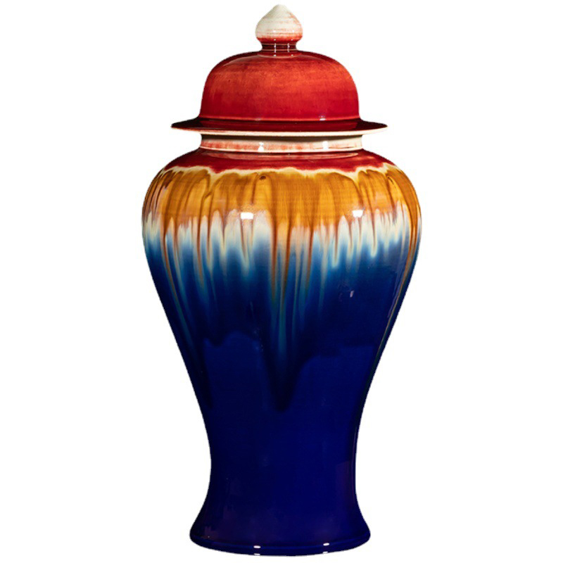 Ваза Deep Blue Colored Rainbow Vase Мульти Синий Красный в Липецке | Loft Concept 