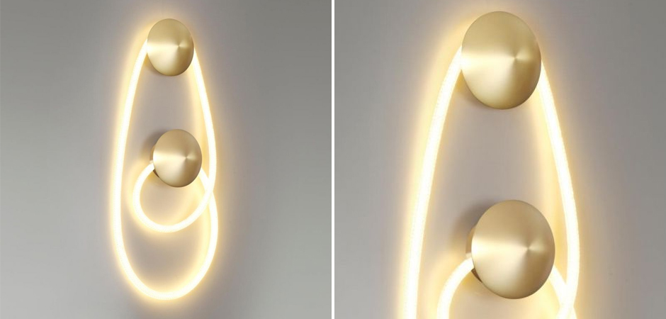 Бра Золотой LUKE LAMPCO TRACER LAMP с двумя крепежными планками Бра Золотой LUKE LAMPCO TRACER LAMP с двумя крепежными планками - Loft-Concept в Липецке
