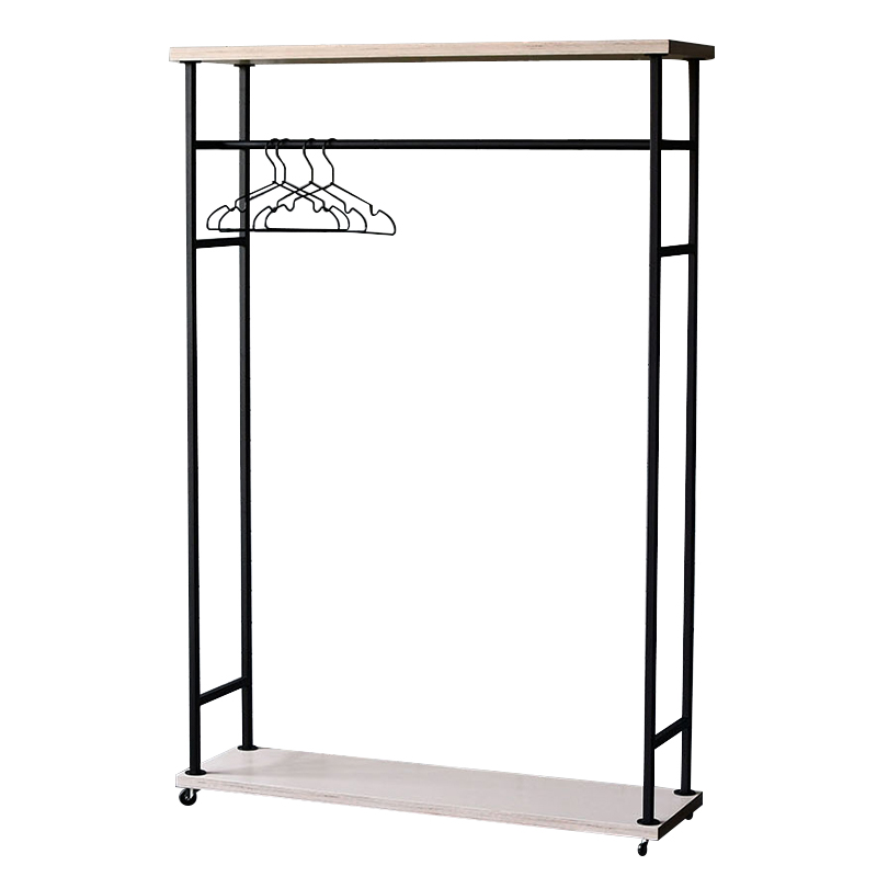 Напольная вешалка Lowery Industrial Floor Hanger Черный Древесина Напольная вешалка Lowery Industrial Floor Hanger Черный Древесина в Липецке | Loft Concept