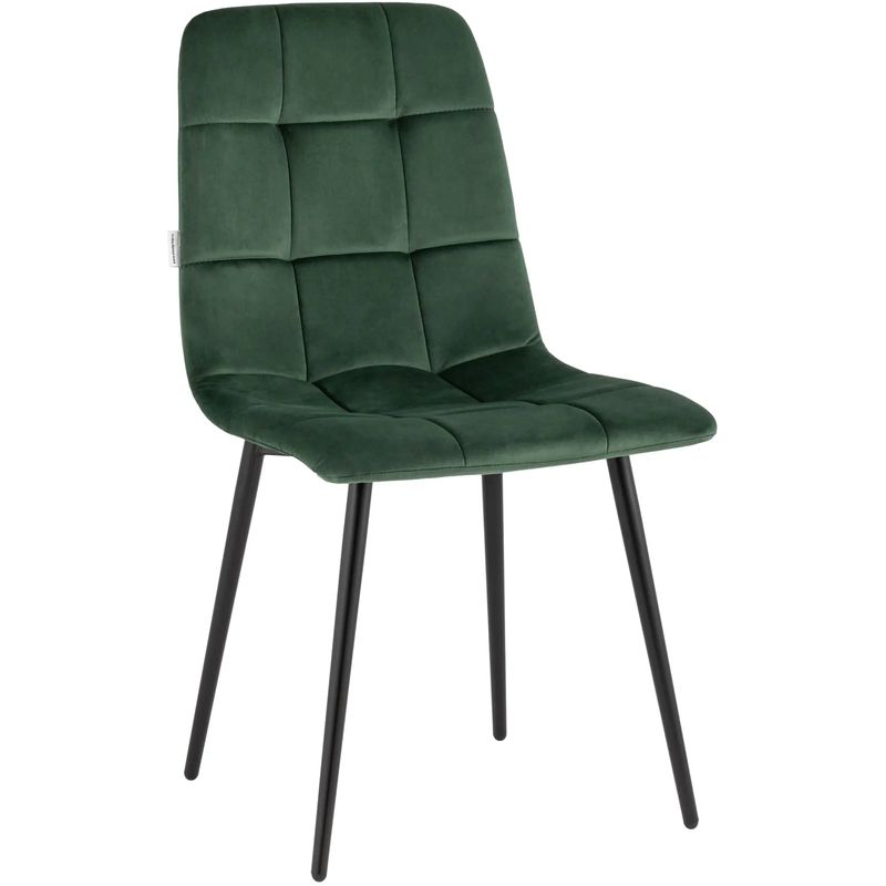 Стул NANCY Chair Зеленый Велюр Зеленый Черный Стул NANCY Chair Зеленый Велюр Зеленый Черный в Липецке | Loft Concept