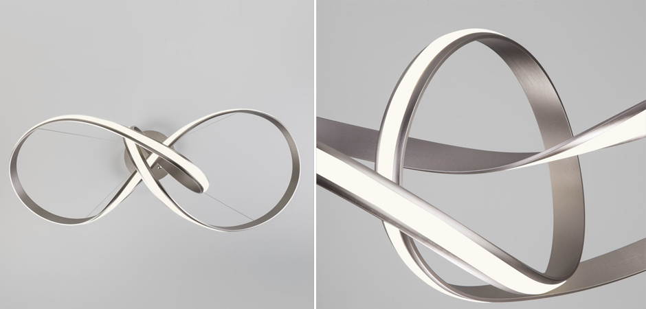 Люстра Mobius Strip Silver Chandelier Люстра Mobius Strip Silver Chandelier - Loft-Concept в Липецке