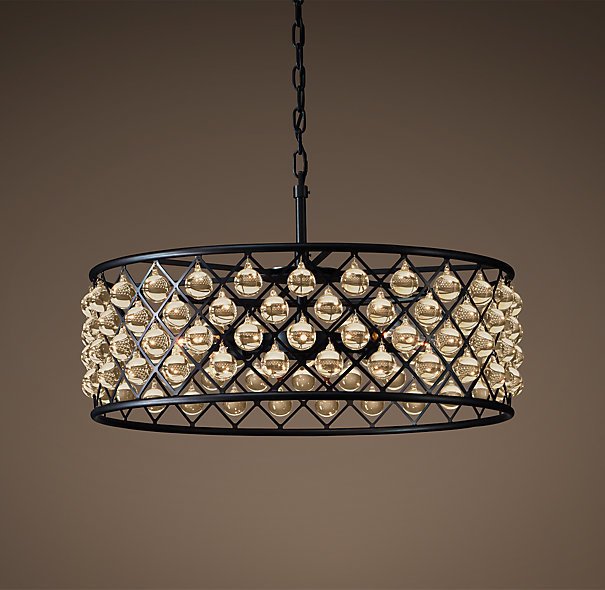 Люстра RH Spencer Hoop Chandelier 60 Черный Люстра RH Spencer Hoop Chandelier 60 Черный в Липецке | Loft Concept