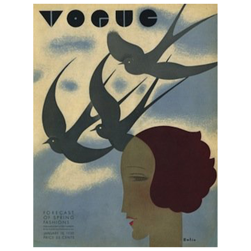 Постер Vogue Cover 1930 January Постер Vogue Cover 1930 January в Липецке | Loft Concept