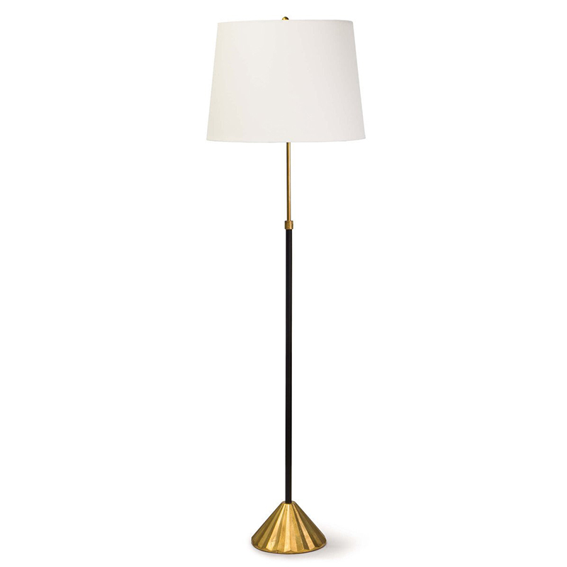 Торшер Arleta Floor lamp Белый Черный Золотой Торшер Arleta Floor lamp Белый Черный Золотой в Липецке | Loft Concept